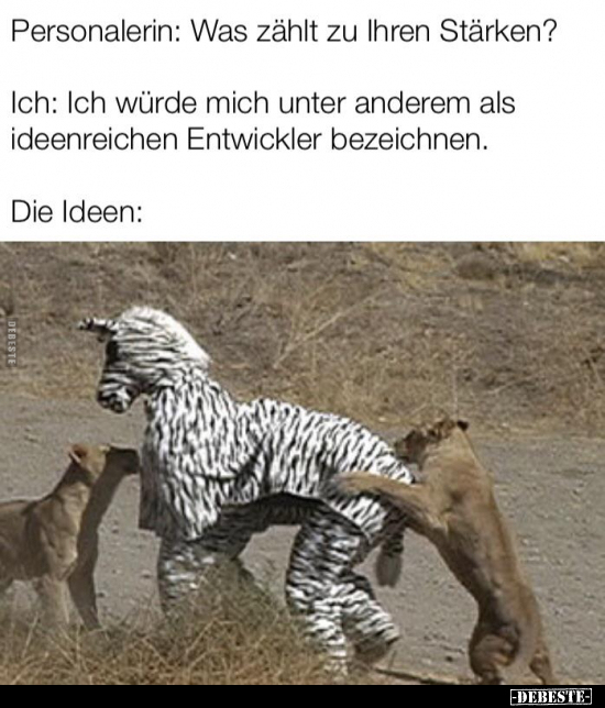 Personalerin: Was zählt zu Ihren Stärken?..