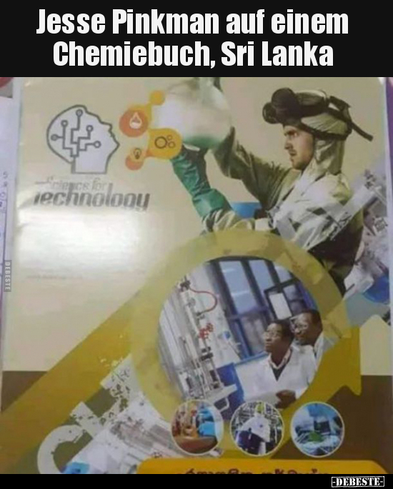 Jesse Pinkman auf einem Chemiebuch, Sri Lanka.. - Lustige Bilder | DEBESTE.de