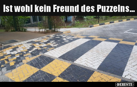 Ist wohl kein Freund des Puzzelns... - Lustige Bilder | DEBESTE.de