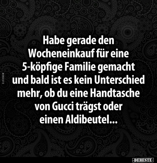 Habe gerade den Wocheneinkauf für eine 6 5-köpfige Familie.. - Lustige Bilder | DEBESTE.de