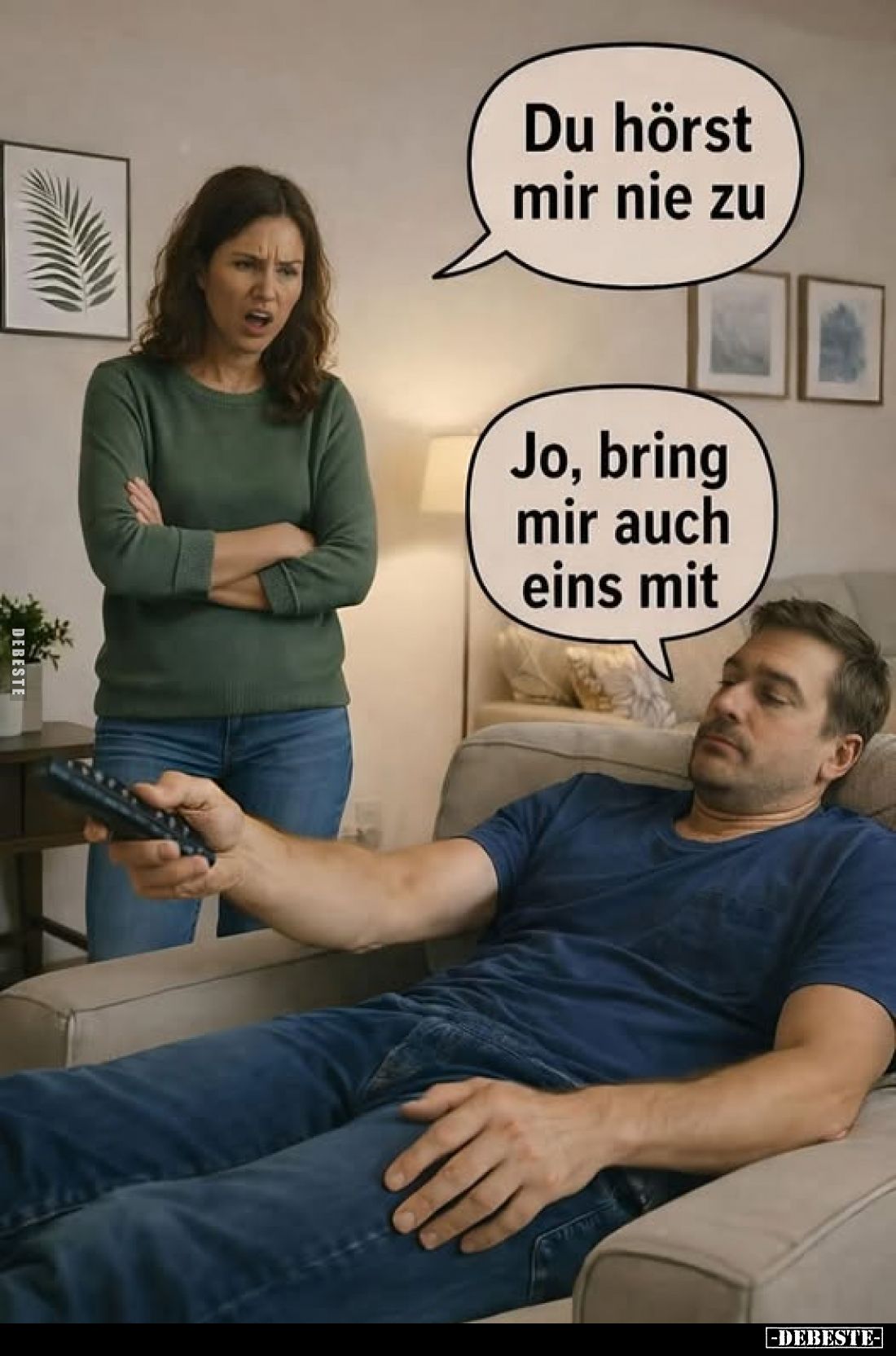 Du hörst mir nie zu. Jo, bring mir auch eins mit.. - Lustige Bilder | DEBESTE.de