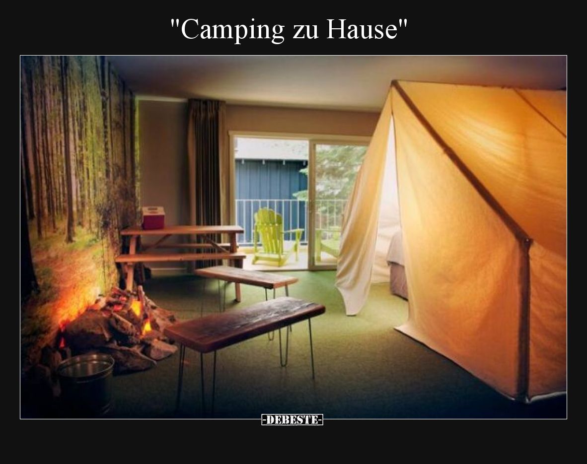 Camping zu Hause