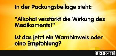 In der Packungsbeilage steht....