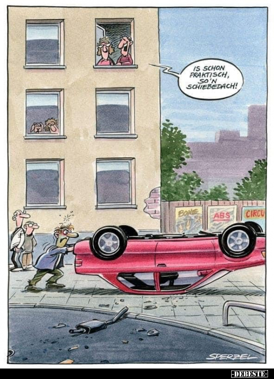 Is schon praktisch, so'n Schiebedach!