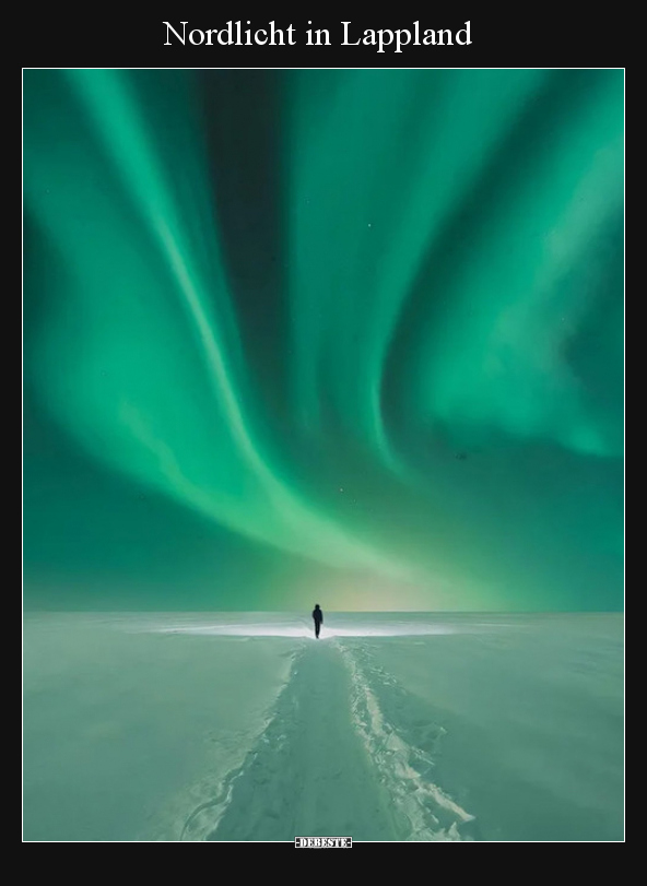 Nordlicht in Lappland..