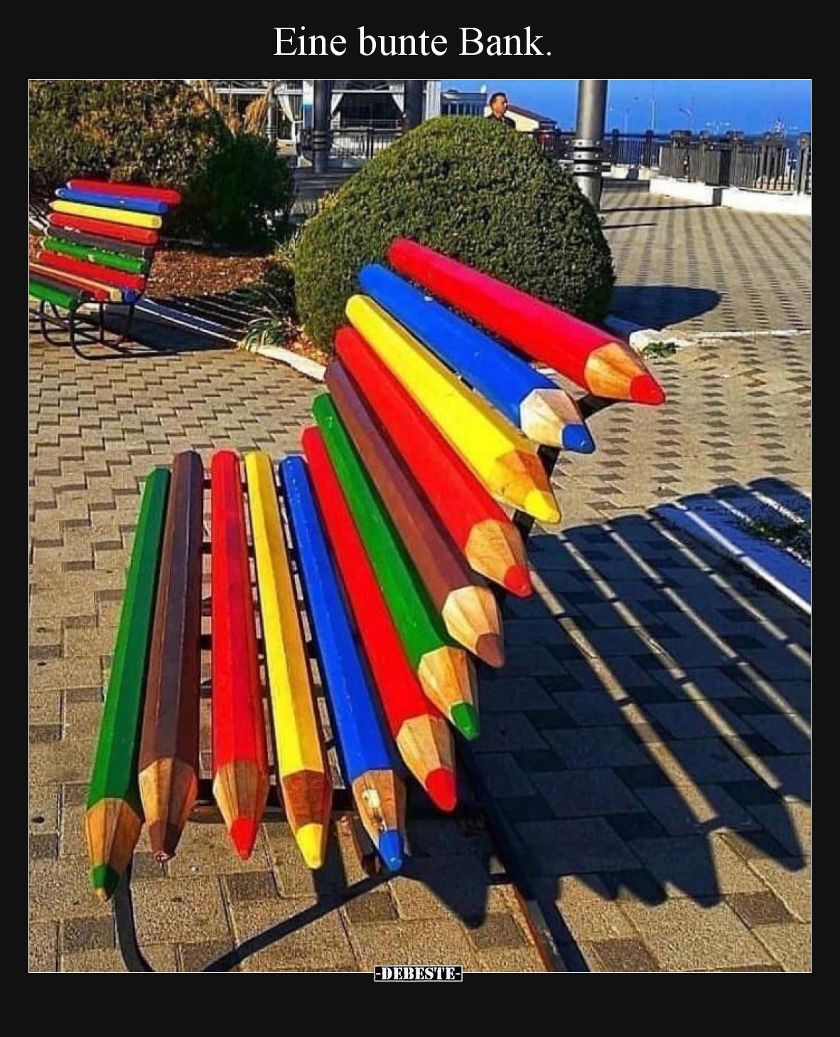 Eine bunte Bank