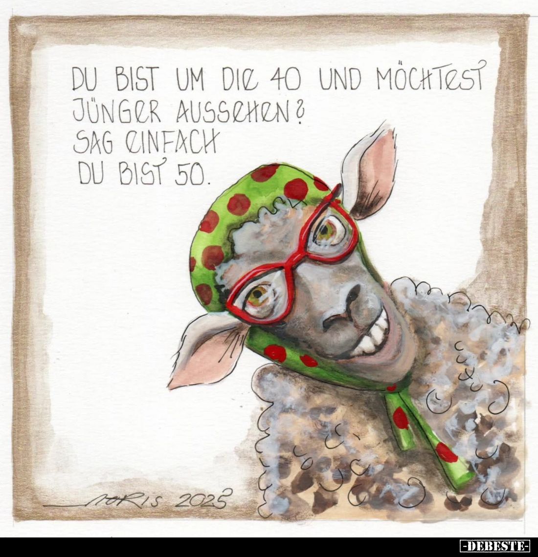 Du bist um die 40 und möchtest jünger aussehen? Sag einfach du bist 50.