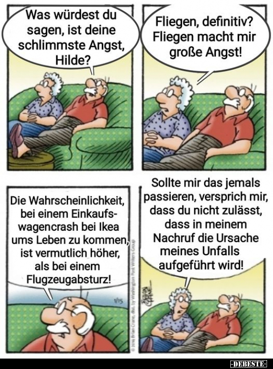 Was würdest du sagen, ist deine schlimmste Angst, Hilde?.. - Lustige Bilder | DEBESTE.de