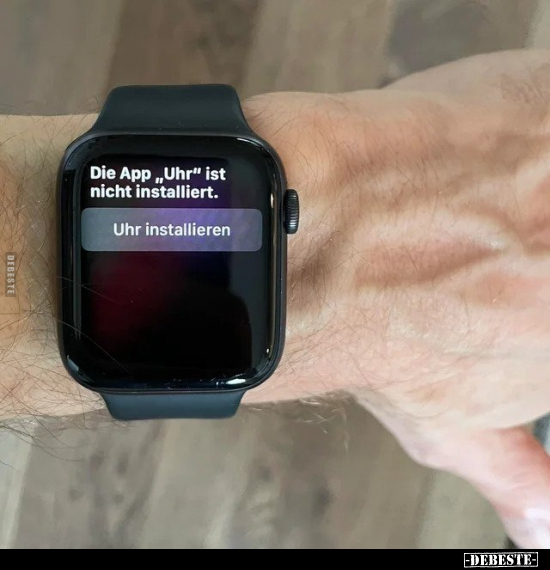 Die App "Uhr" ist nicht installiert. Uhr installieren