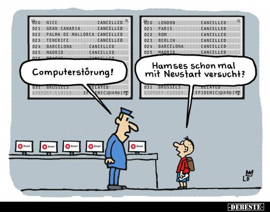 Computerstörung! Hamses schon mal mit Neustart versucht?.. - Lustige Bilder | DEBESTE.de