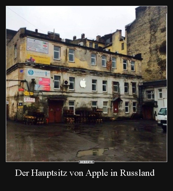 Der Hauptsitz von Apple in Russland.. - Lustige Bilder | DEBESTE.de