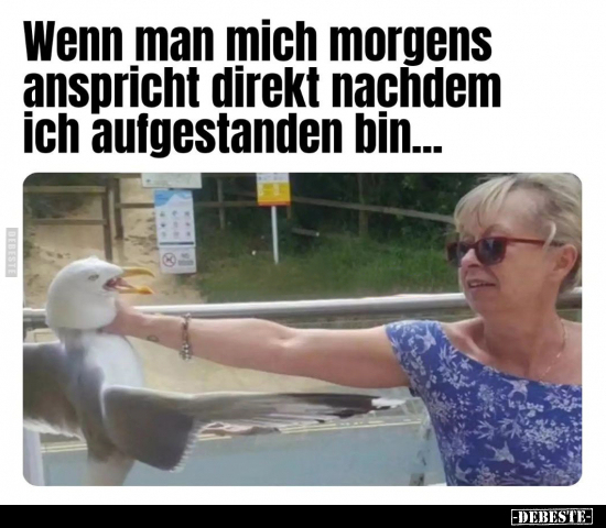 Wenn man mich morgens anspricht direkt nachdem ich.. - Lustige Bilder | DEBESTE.de