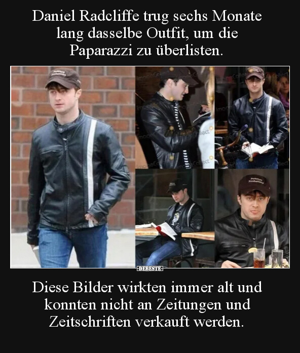 Daniel Radcliffe trug sechs Monate lang dasselbe Outfit.. - Lustige Bilder | DEBESTE.de