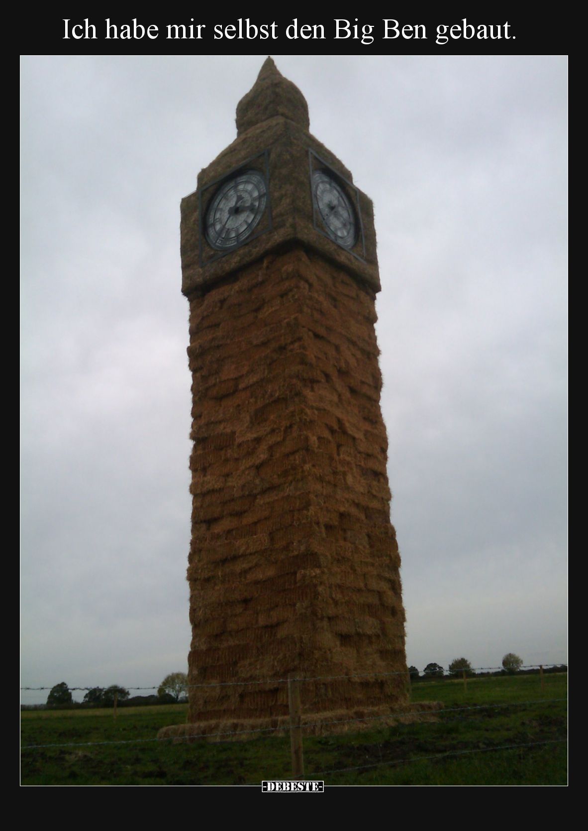 Ich habe mir selbst den Big Ben gebaut.