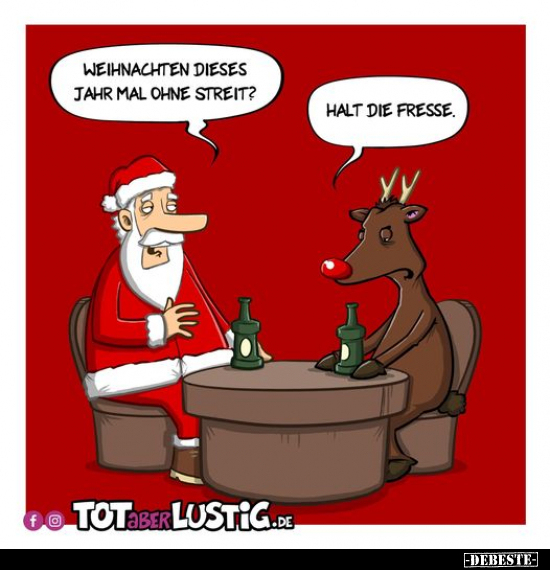 Weihnachten dieses Jahr mal ohne Streit?.. - Lustige Bilder | DEBESTE.de