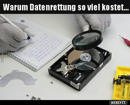Warum Datenrettung so viel kostet...