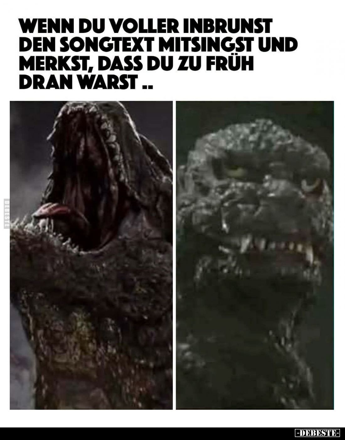 Wenn du voller Inbrunst den Songtext mitsingst und merkst, dass du zu früh dran warst..