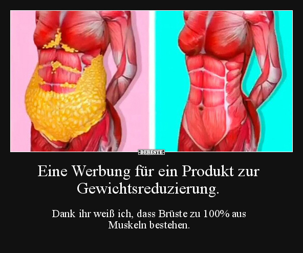 Eine Werbung für ein Produkt zur Gewichtsreduzierung... - Lustige Bilder | DEBESTE.de