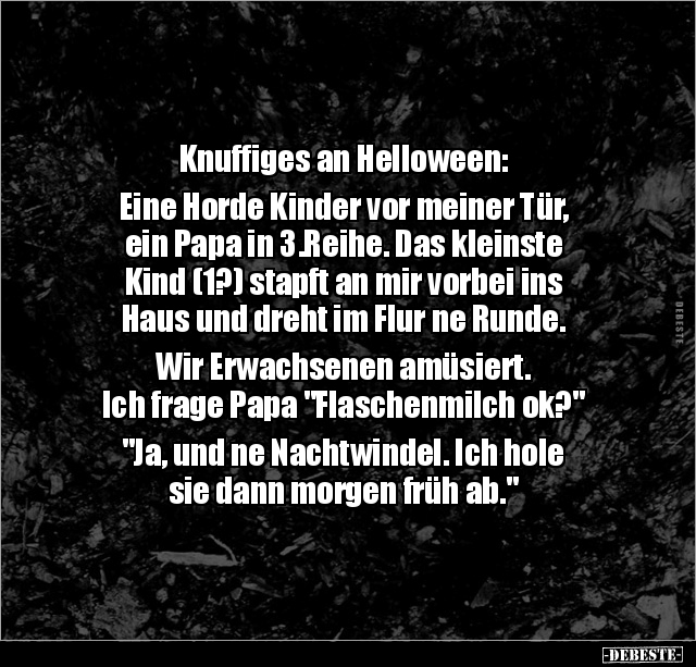 Knuffiges an Helloween: Eine Horde Kinder vor meiner Tür.. - Lustige Bilder | DEBESTE.de