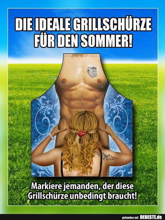 Die ideale Grillschürze für den Sommer!