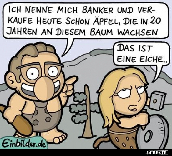 Ich nenne mich Banker und verkaufe heute schon Äpfel.. - Lustige Bilder | DEBESTE.de