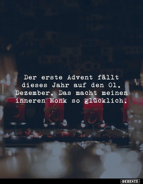 Der erste Advent fällt dieses Jahr.. - Lustige Bilder | DEBESTE.de