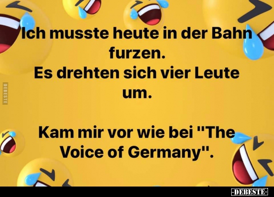 Ich musste heute in der Bahn furzen..