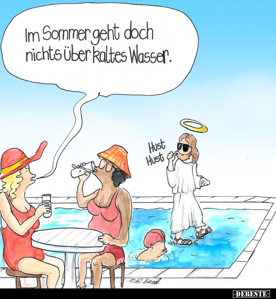 Im Sommer geht doch nichts über kaltes Wasser... - Lustige Bilder | DEBESTE.de