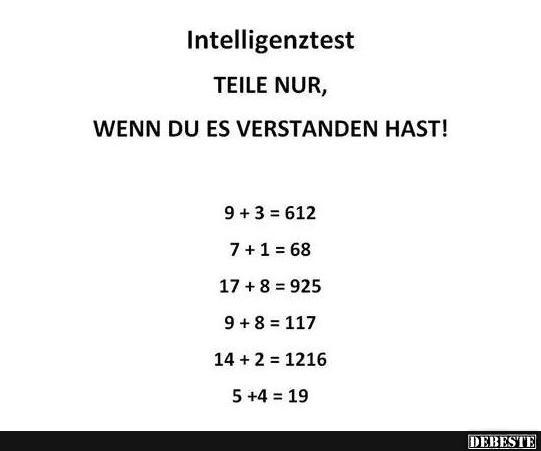 Intelligenztest.. - Lustige Bilder | DEBESTE.de