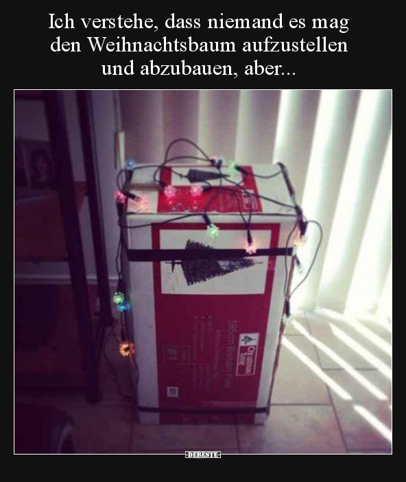 Ich verstehe, dass niemand es mag den Weihnachtsbaum.. - Lustige Bilder | DEBESTE.de