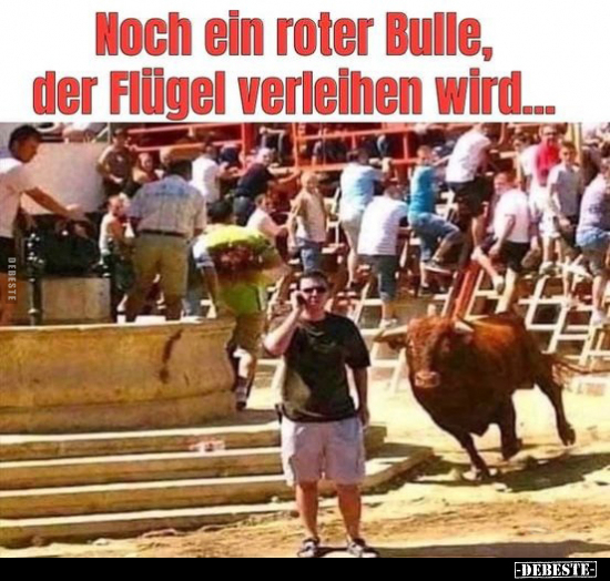 Noch ein roter Bulle, der Flügel verleihen wird... - Lustige Bilder | DEBESTE.de