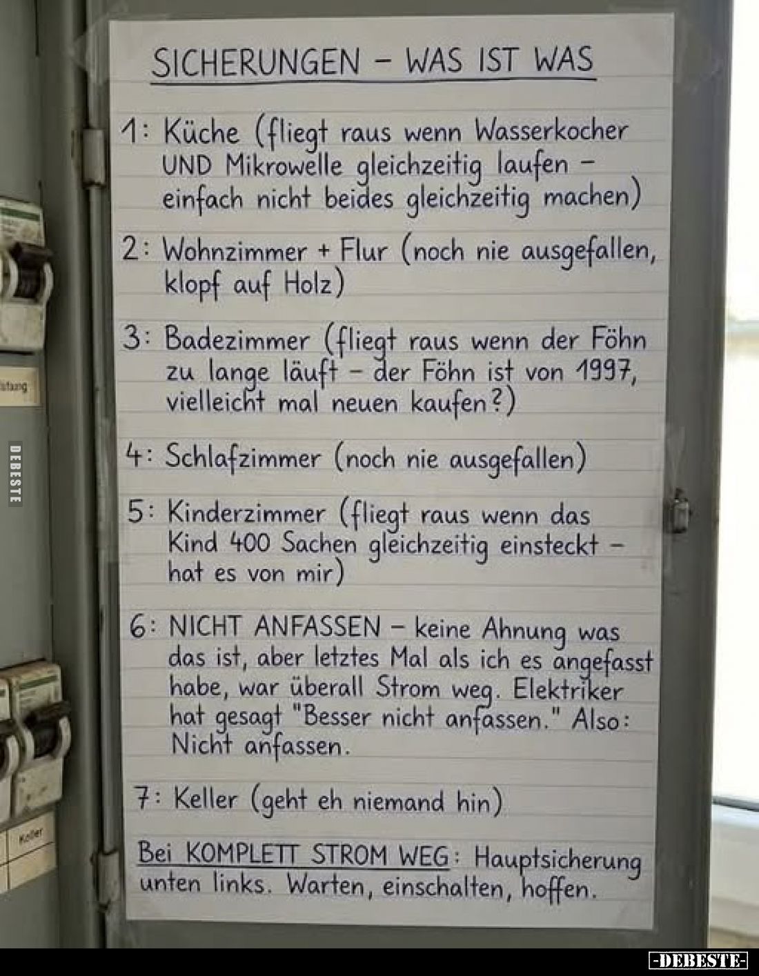 Sicherungen - was ist was.... - Lustige Bilder | DEBESTE.de