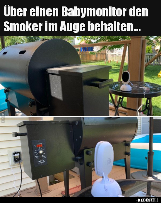 Über einen Babymonitor den Smoker im Auge behalten... - Lustige Bilder | DEBESTE.de