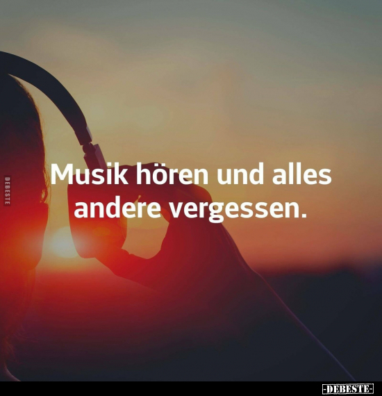 Musik hören und alles andere vergessen.. - Lustige Bilder | DEBESTE.de