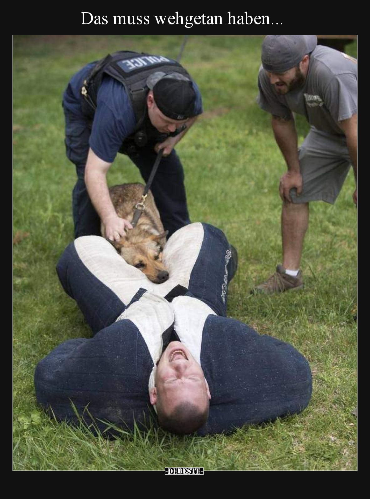 Das muss wehgetan haben.