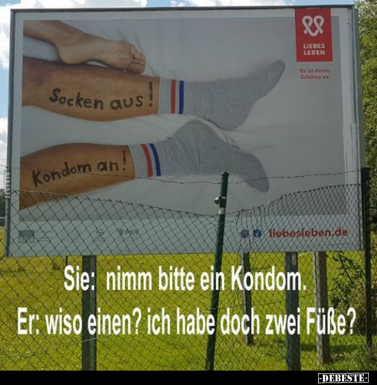 Sie: Nimm bitte ein Kondom.. - Lustige Bilder | DEBESTE.de