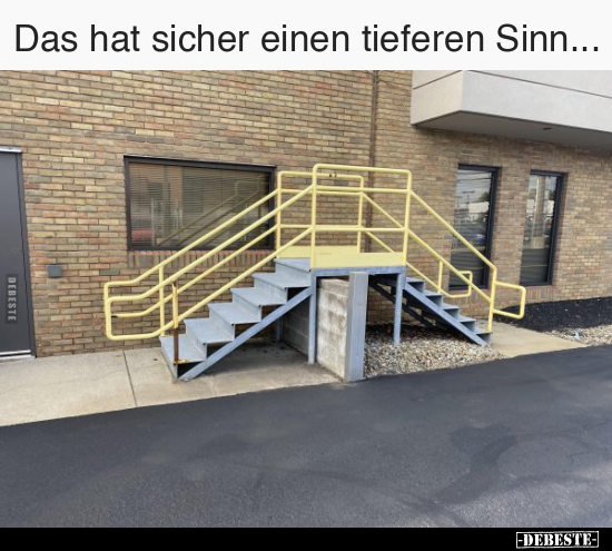 Das hat sicher einen tieferen Sinn... - Lustige Bilder | DEBESTE.de