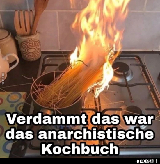 Verdammt das war das anarchistische Kochbuch.. - Lustige Bilder | DEBESTE.de