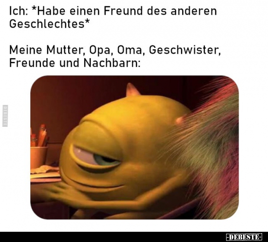 Ich: *Habe einen Freund des anderen Geschlechtes*.. - Lustige Bilder | DEBESTE.de