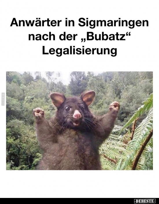 Anwärter in Sigmaringen nach der "Bubatz" Legalisierung.. - Lustige Bilder | DEBESTE.de