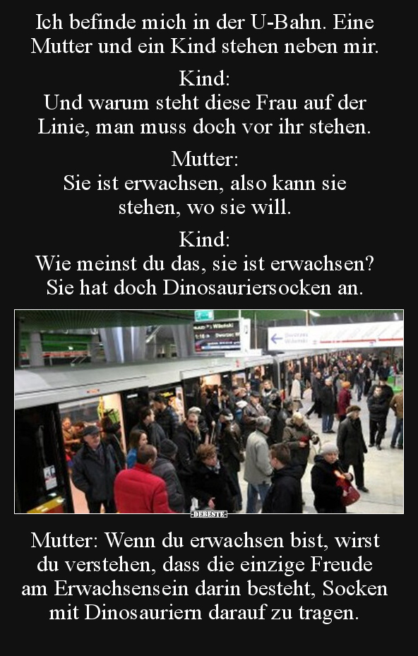 Ich befinde mich in der U-Bahn. Eine Mutter und ein Kind.. - Lustige Bilder | DEBESTE.de