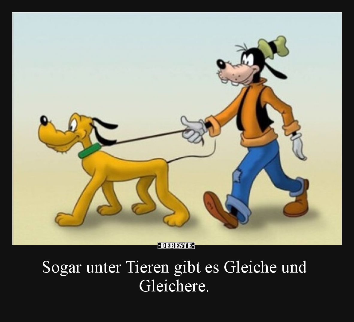 Sogar unter Tieren gibt es Gleiche und Gleichere.