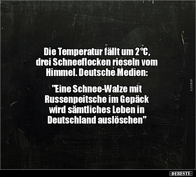 Die Temperatur fällt um 2°C.. - Lustige Bilder | DEBESTE.de