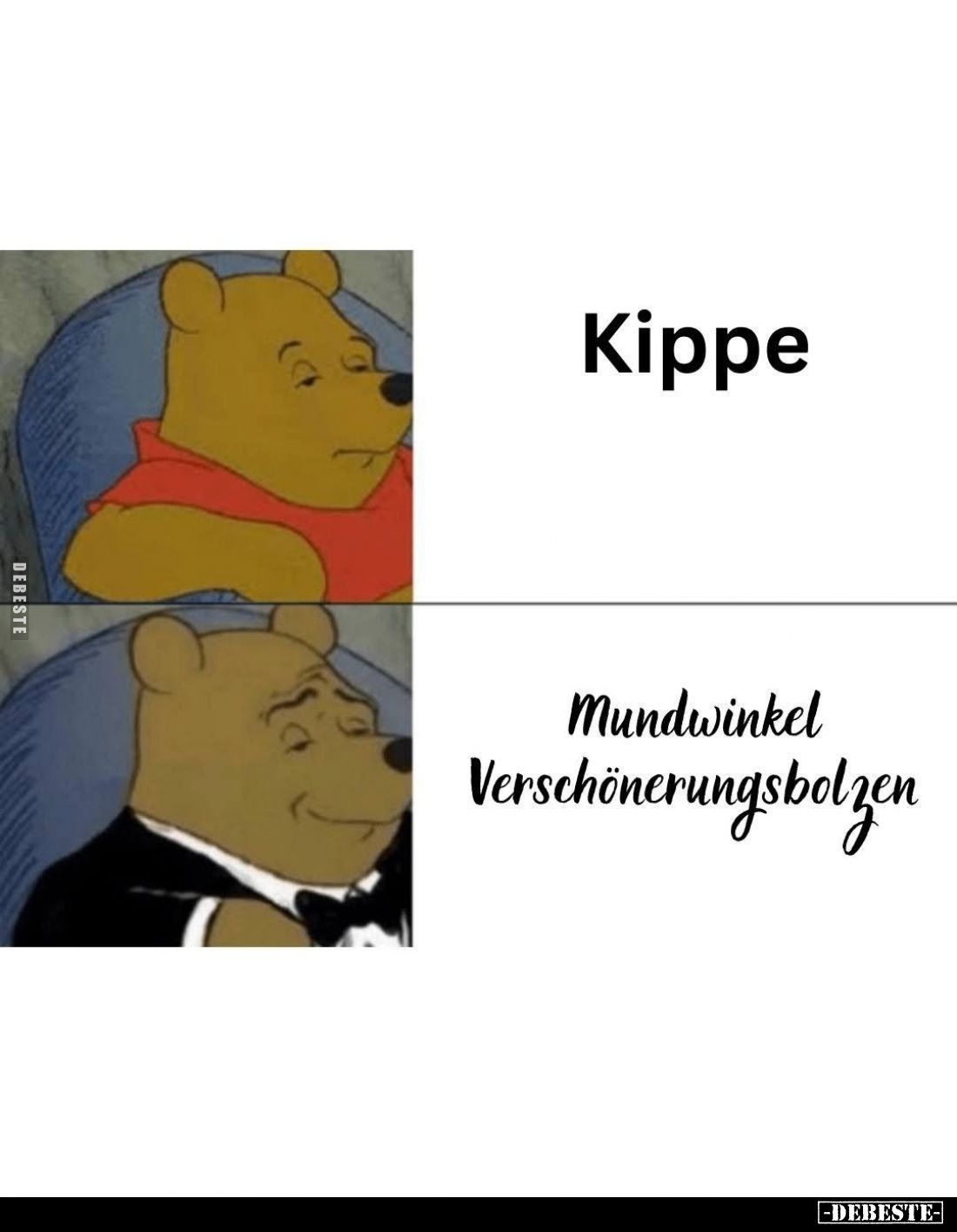 Kippe /
Mundwinkel Verschönerungsbolzen