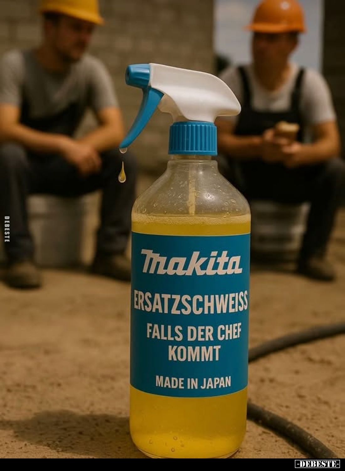 Ersatzschweiss:
falls der Chef kommt.