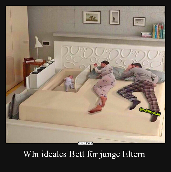 WIn ideales Bett für junge Eltern.. - Lustige Bilder | DEBESTE.de