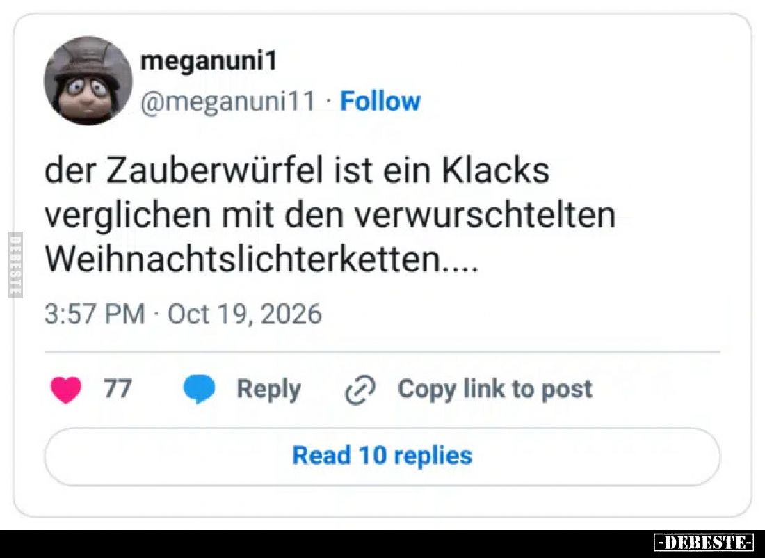 der Zauberwürfel ist ein Klacks verglichen mit den verwurschtelten Weihnachtslichterketten....