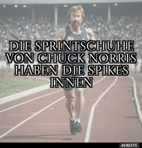 Die Sprintschuhe von Chuck Norris.. - Lustige Bilder | DEBESTE.de