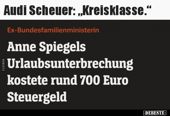 Audi Scheuer: "Kreisklasse.".. - Lustige Bilder | DEBESTE.de