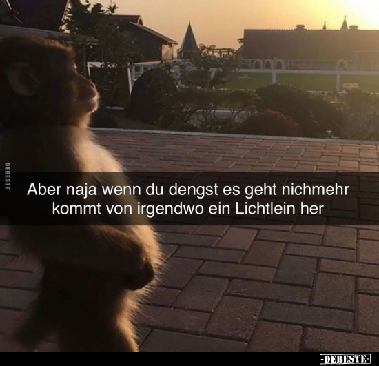 Aber naja wenn du dengst es geht nichmeh kommt von irgendwo ein Lichtlein her.